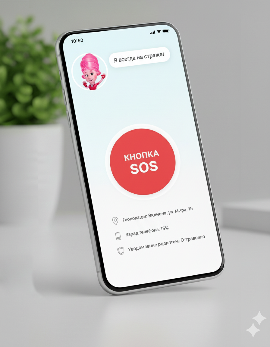 Мася и кнопка SOS